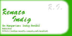 renato indig business card