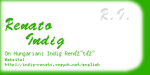 renato indig business card